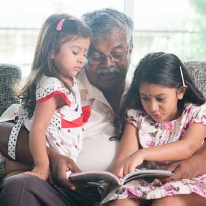 Grandfather and His Grandchildren Grandfather and His Grandchildren